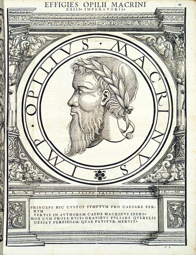 Opilius Macrinus, illustration from 